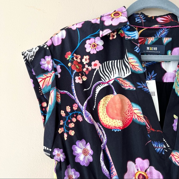 NWT Anthropologie Maeve Floral Mini Dress - Picture 5 of 13